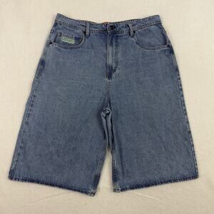 Vintage Empyre Shorts Mens 34 Denim Jean Loose Fit Relaxed Baggy Wide Leg Y2K